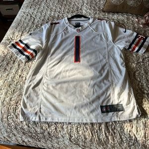 Men's Chicago Bears Justin Fields Nike White Alternate Game Jersey